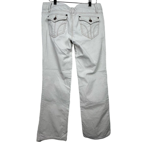 Loft Mid Rise Flap Pocket White Stretch Slim Boot Micro Corduroy Women's Pant 6P - Picture 2 of 10